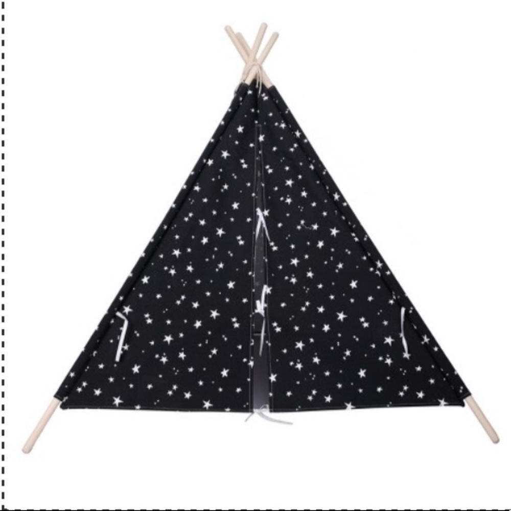 Teepee Glow in the Dark Stars Black - Pillowfort